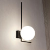 Plafonnier Design Imago Métal une Lampe Boule Blanche Style Industriel 