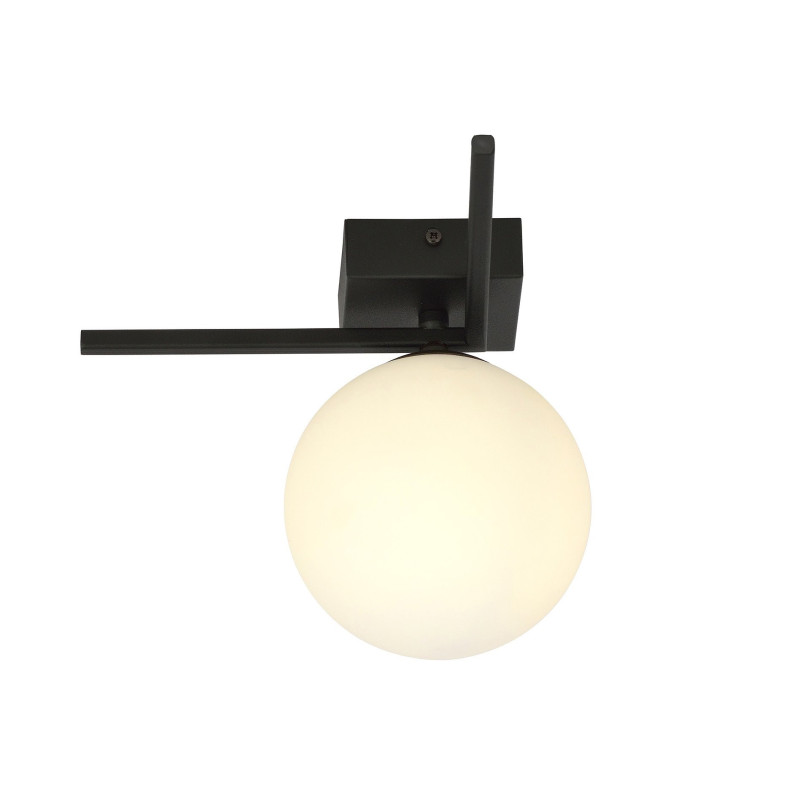 Plafonnier Design Imago Métal une Lampe Boule Blanche Style Industriel 