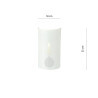 Applique Murale Design Aston Métal une Lampe Demi-Cercle Blanche Style Chic 