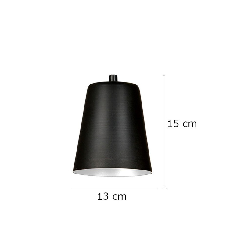 Plafonnier Design Prism Métal une Lampe Spot Noire/Blanc Style Moderne 