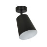 Plafonnier Design Prism Métal une Lampe Spot Noire/Blanc Style Moderne 