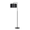 Lampe Sur Pied Design Trapo Métal une Lampe Cylindre Noire Style Classique 