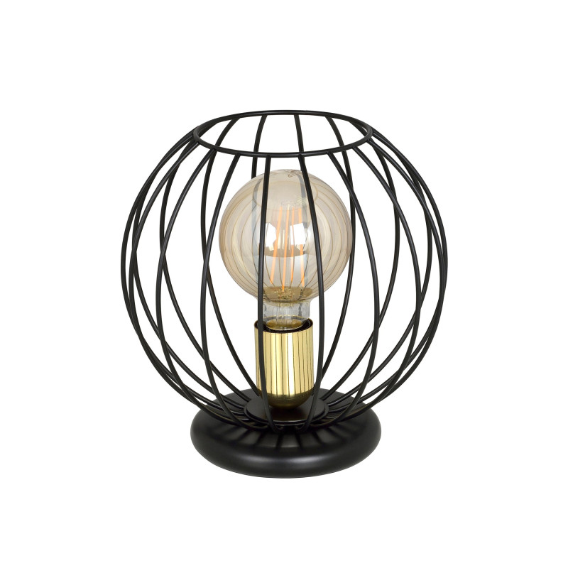 Lampe de chevet ALBIO LN1 NOIR 1xE27 - noir 