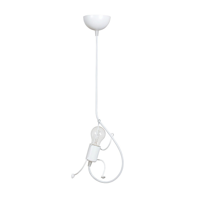 Lampe suspendue enfant BOBI 1 BLANC 1xE27 - blanc 