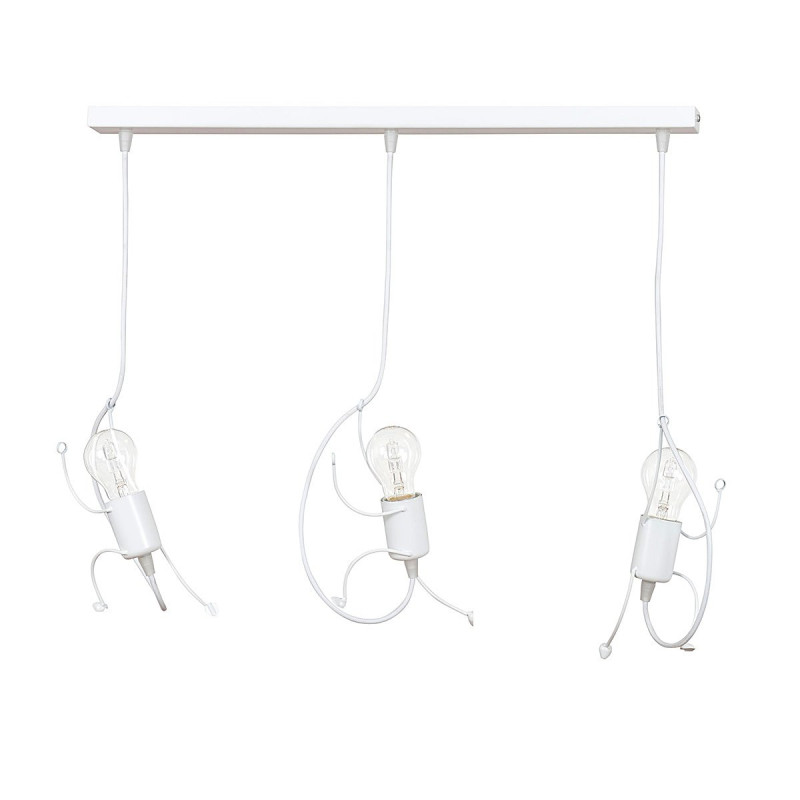 Suspension pour chambre enfant BOBI 3 BLANC 3xE27 - blanc 