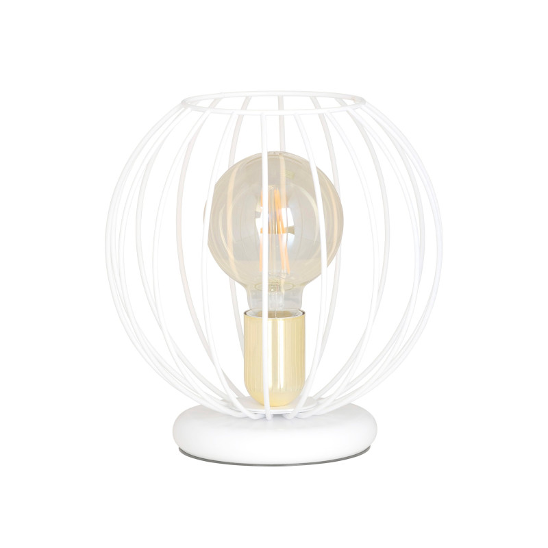 Lampe de chevet ALBIO LN1 BLANC 1xE27 - blanc 