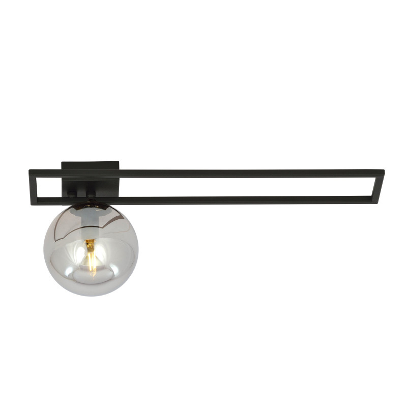 Plafonnier Design Imago Métal une Lampe Boule Argentée Style Industriel 