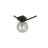 Plafonnier Design Imago Métal une Lampe Boule Argentée Style Industriel 