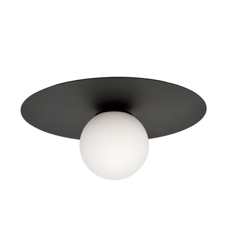 Plafonnier Design Solar Métal une Lampe Boule Cercle Blanche Style chic 