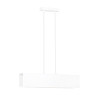 Suspension Design Gentor Métal 2 lampes Rectangles Blanches Style Minimaliste 