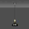 Suspension Design Ibor Métal une Lampe Coupole Suspendue Noire Style Moderne 