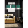 Suspension Design Hilde Métal 3 lampes Cylindres Vertes Style Moderne 