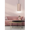 Suspension Design Bente Tissu une Lampe Tube Rose Style Vintage 