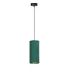 Suspension Design Bente Tissu une Lampe Tube Verte Style Vintage 