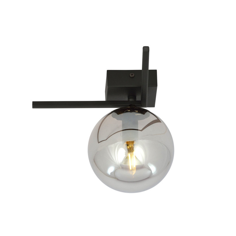 Plafonnier Design Imago Métal une Lampe Boule Argentée Style Industriel 