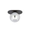 Plafonnier Design Plaza Métal une Lampe Boule Argentée Style Minimaliste 