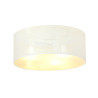 Plafonnier Design Aston Métal 3 lampes Rondes Blanches Style Chic 