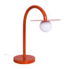 Lampe à Poser Design Art déco Enigma Rouge une boule blanc chaud 2W