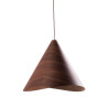 Lampe Suspendue Design en bois de noyer foncé Sakura