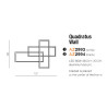 Applique / plafonnier Loft QUADRATUS Wall LED 80W 3000K DIMM - blanc 