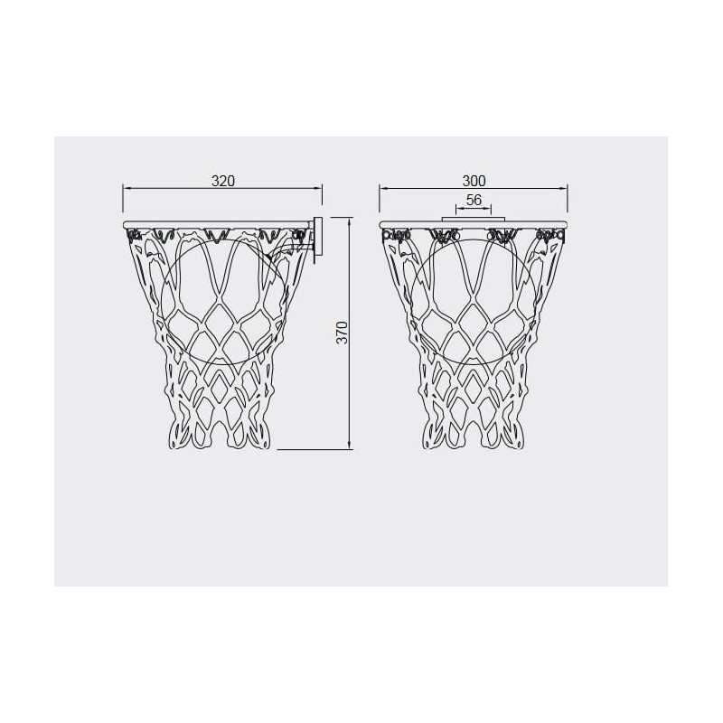 Applique BASKETBALL E27 - blanc 