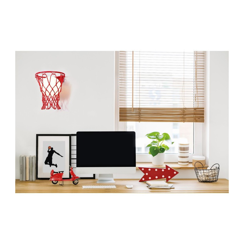 Applique BASKETBALL E27 - rouge 