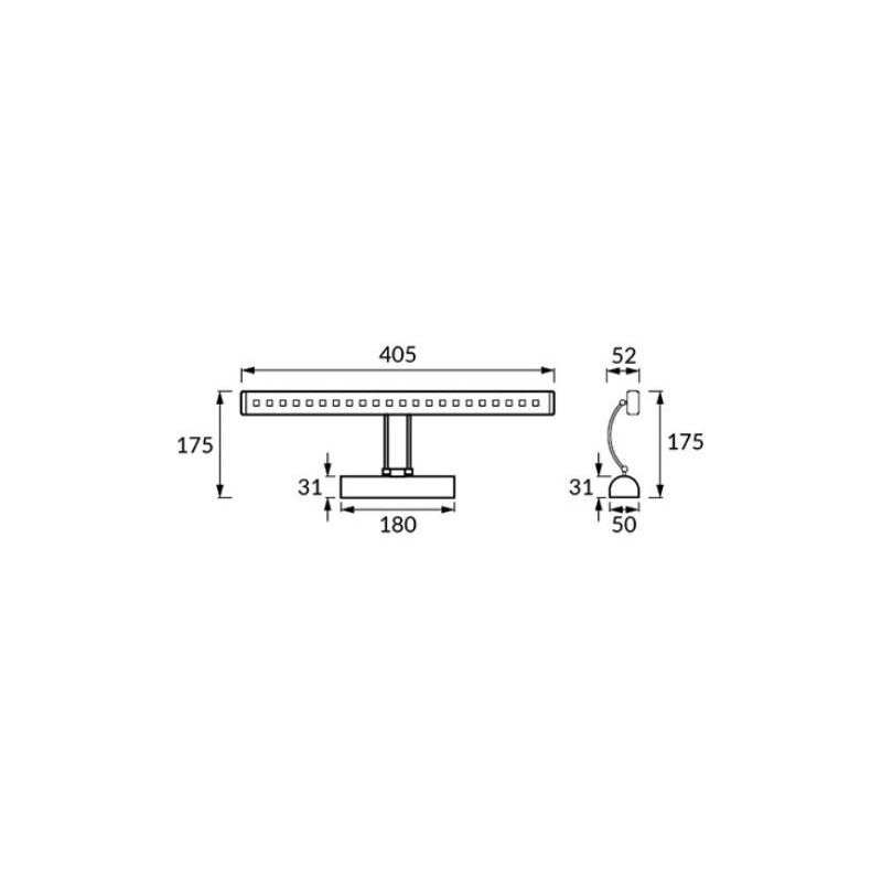 Applique BRENA LED 4W LAITON ANTIC 4000K 