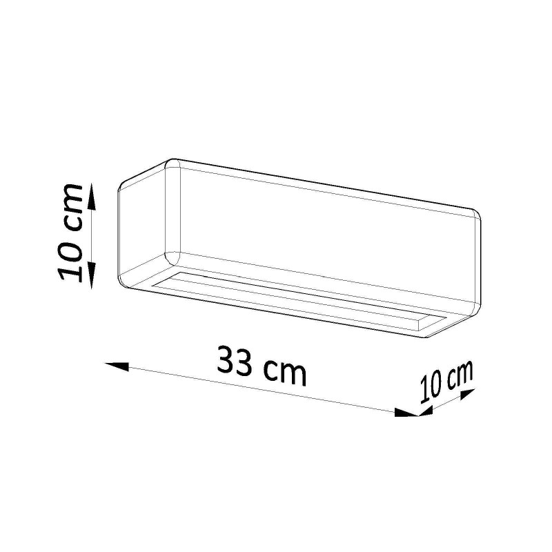 Applique céramique SUBANI haut/bas E27 - blanc 