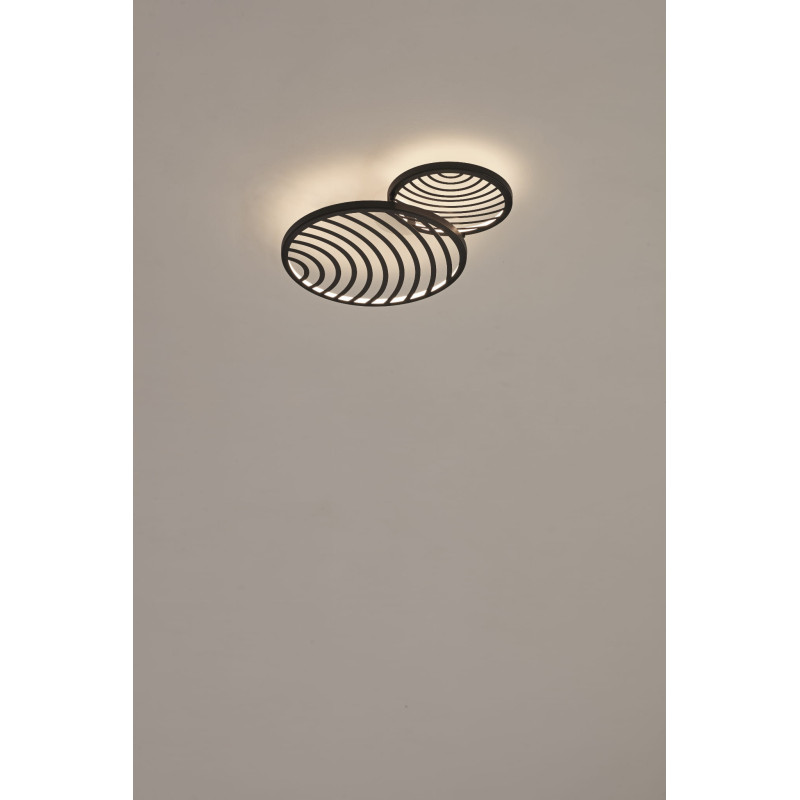 Applique et plafonnier COLLAGE LED 30W 3000K - noir 