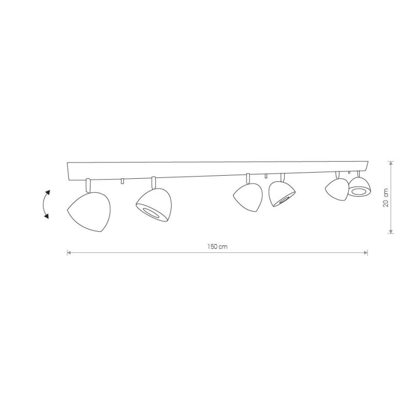 Applique et plafonnier VESPA VI 6xGU10 ES111 - blanc 