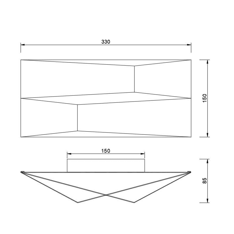 Applique FUJI LED 14W 3000K - blanc 