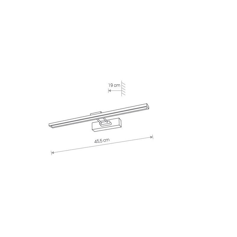 Applique GAUDI LED S 8W 3000K - chrome 