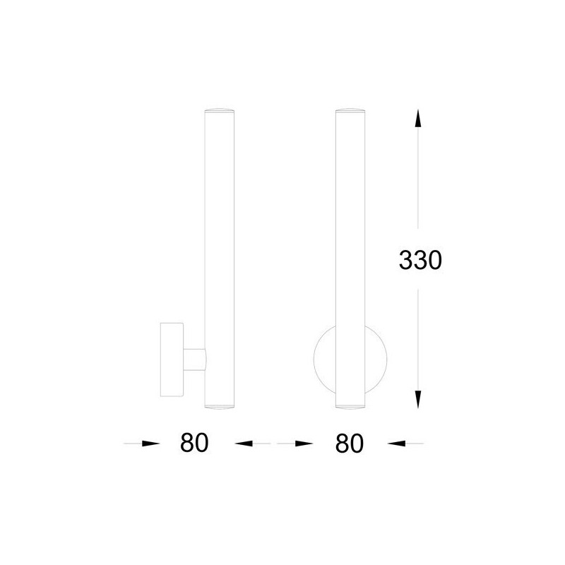 Applique haut / bas LOYA LED 2x5W 3000K - blanc mat 