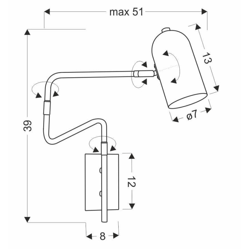 Applique HOSTI GU10 - or 