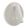 Applique liseuse OTELLO LED C 6W + 3W blanc 