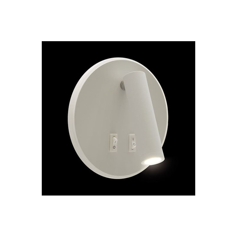 Applique liseuse OTELLO LED C 6W + 3W blanc 