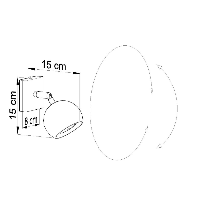 Applique OCULARE GU10 - blanc 