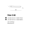 Applique PETER 60 LED 12W 3000K IP44 chromé 
