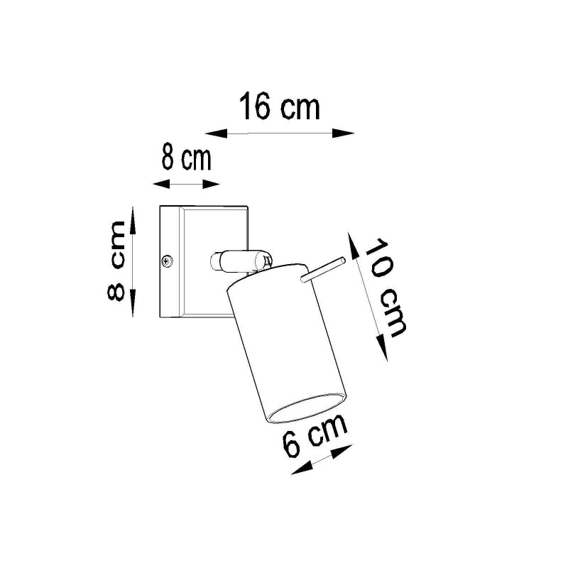 Applique RING GU10 - blanc 