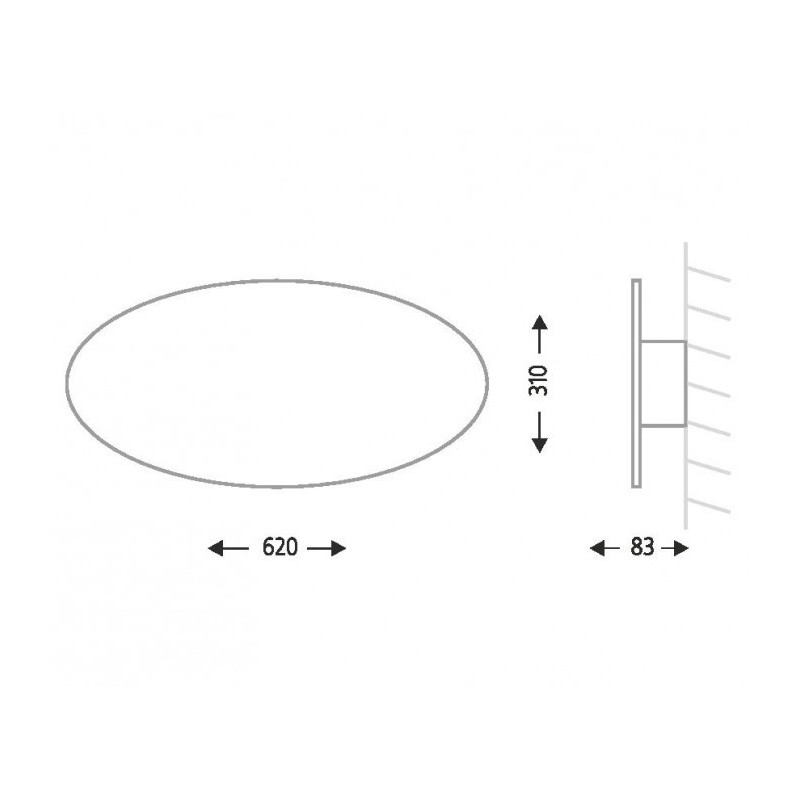 Applique SUZU 4472 LED 6W 3000K - noir 