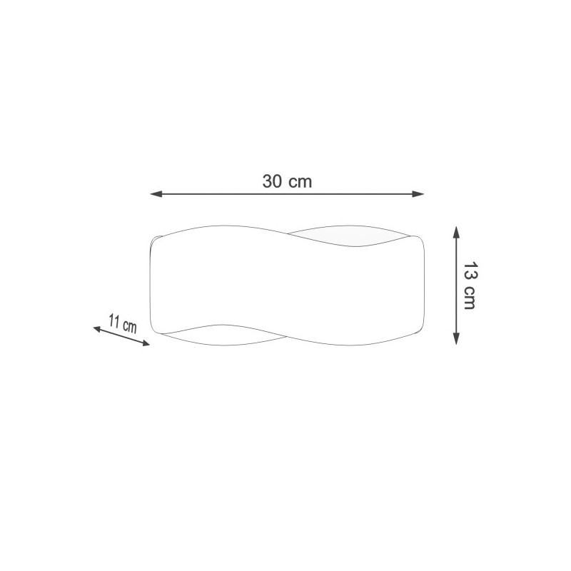 Applique TILA 30 haut/bas G9 - blanc 