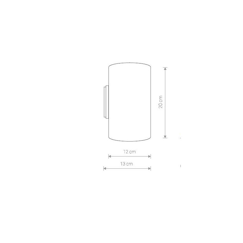 Applique TUBE haut / bas 2xGU10 ES111 - graphite 