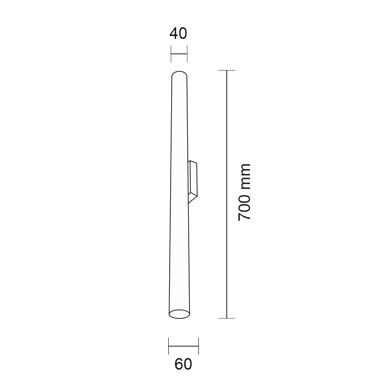 Applique YABU 2xGU10 MR11 IP44 - noir 