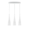 Suspension luminaire design Bande de lampe suspendue MILK SP3 E27 blanc