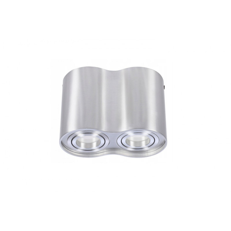 BROSS LED 2xGU10 5W RGBW SMART DIM plafonnier apparent - aluminium 