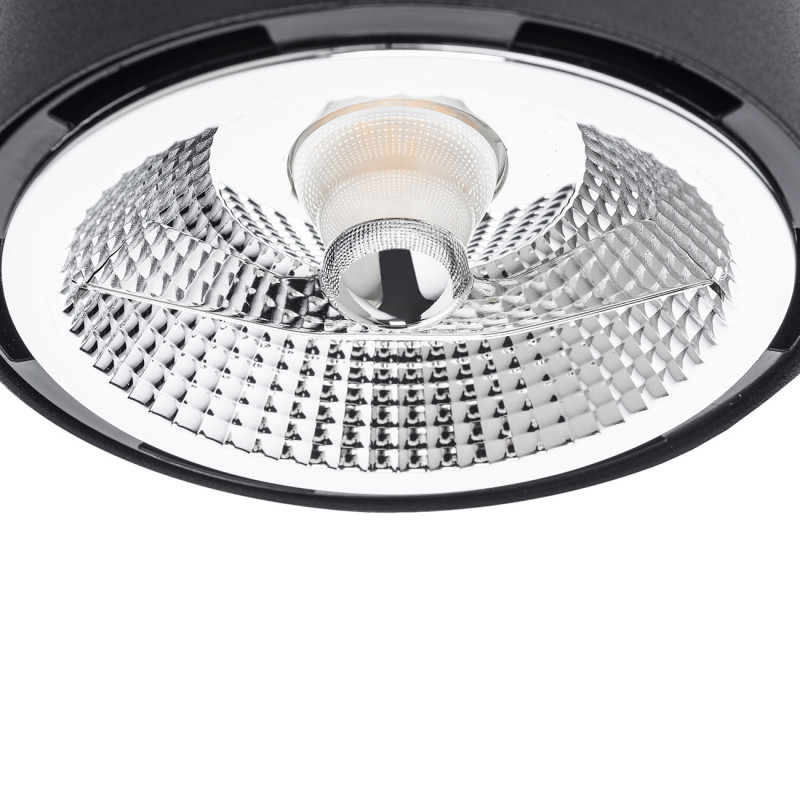 CLEVLAND GU10 AR111 Downlight apparent 15W 3000K - noir 