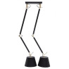 Corps Suspension design ZYTA 2 S PENDANT - noir / or