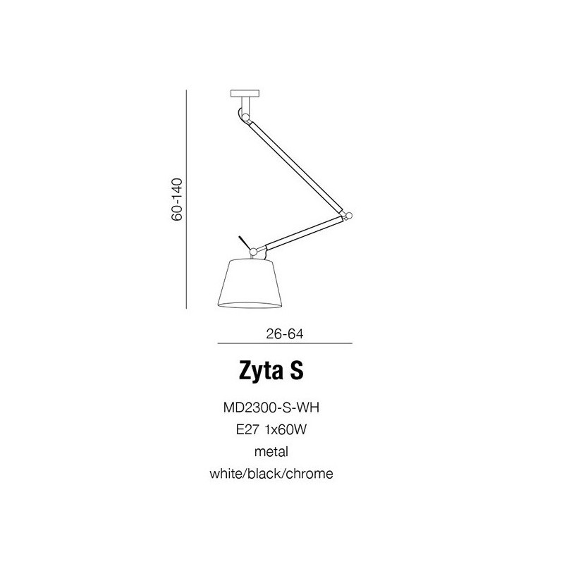 Lampe SuspendueCorps design ZYTA S PENDANT - aluminium