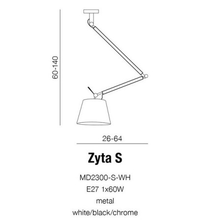 Lampe SuspendueCorps design ZYTA S PENDANT - aluminium