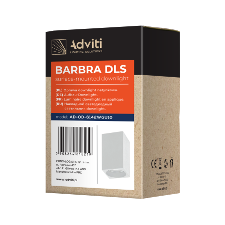 Downlight apparent BARBRA DLS GU10 - blanc 